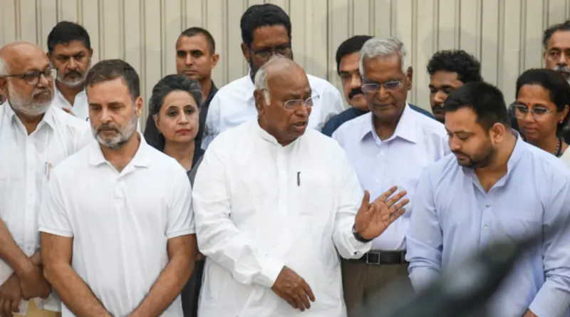 CEC ज्ञानेश कुमार के खिलाफ 30 अक्टूबर को INDIA गठबंधन का बड़ा कदम, 1 नवंबर को दिल्ली में रैली